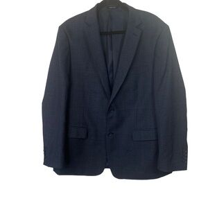 Mantoni Mens Suit Jacket Blazer Sz 46 Tweed 2 Button 100% Fine Virgin Wool Work